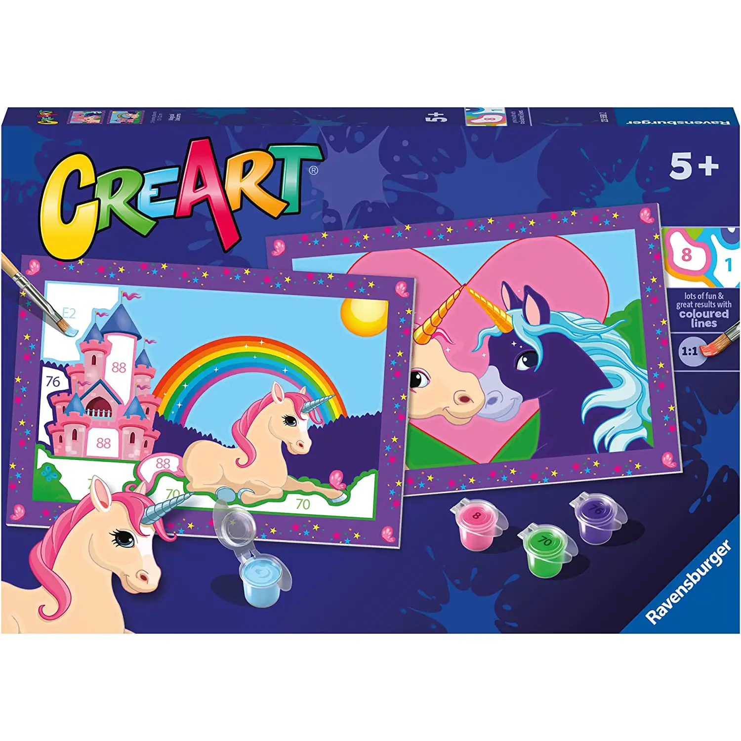 CreArt Serie Junior – Unicorni Kit Dipingere per Bambini - creatività