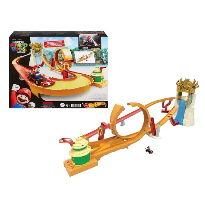 Hot Wheels Smb Kong Island Super Mario Bros Corsa Nella Giungla Pista Playset - modellini
