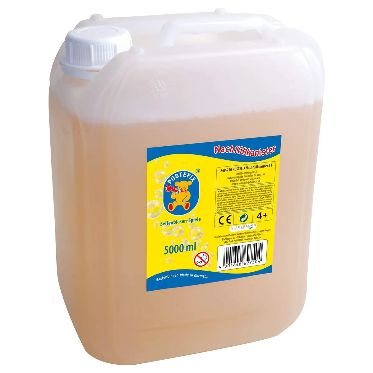 Pustefix – Soluzione per Bolle di Sapone 5 Litri - Giochi acqua e sabbia