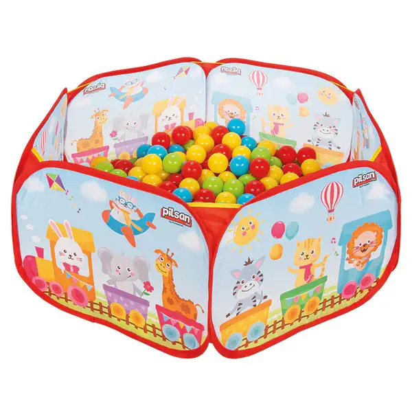 Piscina Pieghevole + 120 Palline Colorate da 7 cm - Piscine di palline