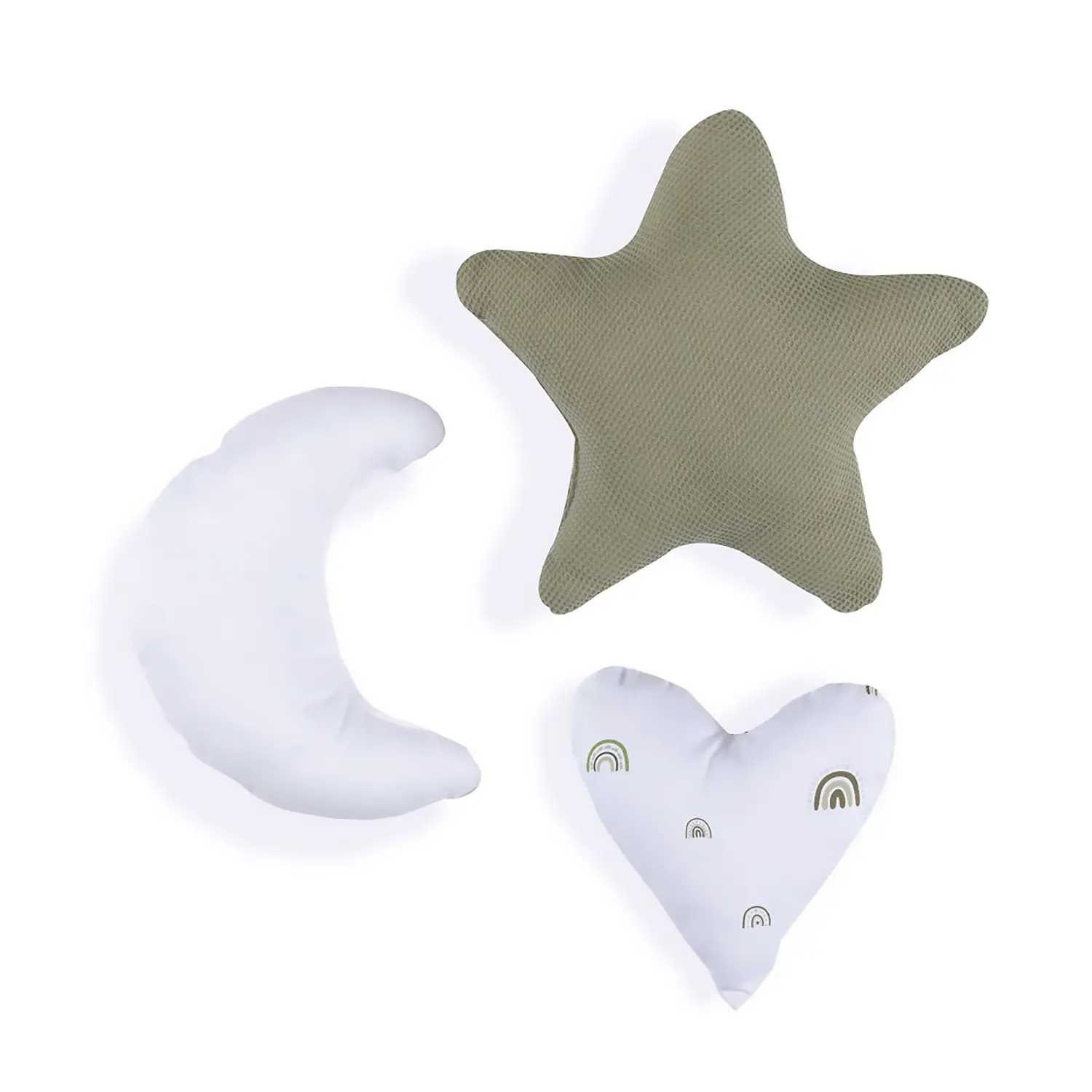 Alondra Set 3 Cuscini Decorativi – Verde Oliva - complementi d'arredo