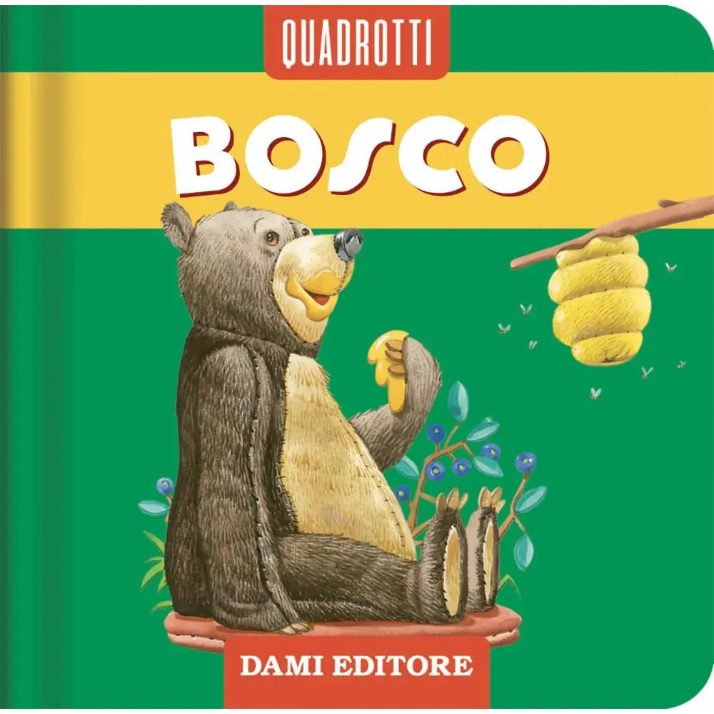 Quadrotti – Bosco: Libro Illustrato per Bambini 0-3 Anni - Prima biblioteca