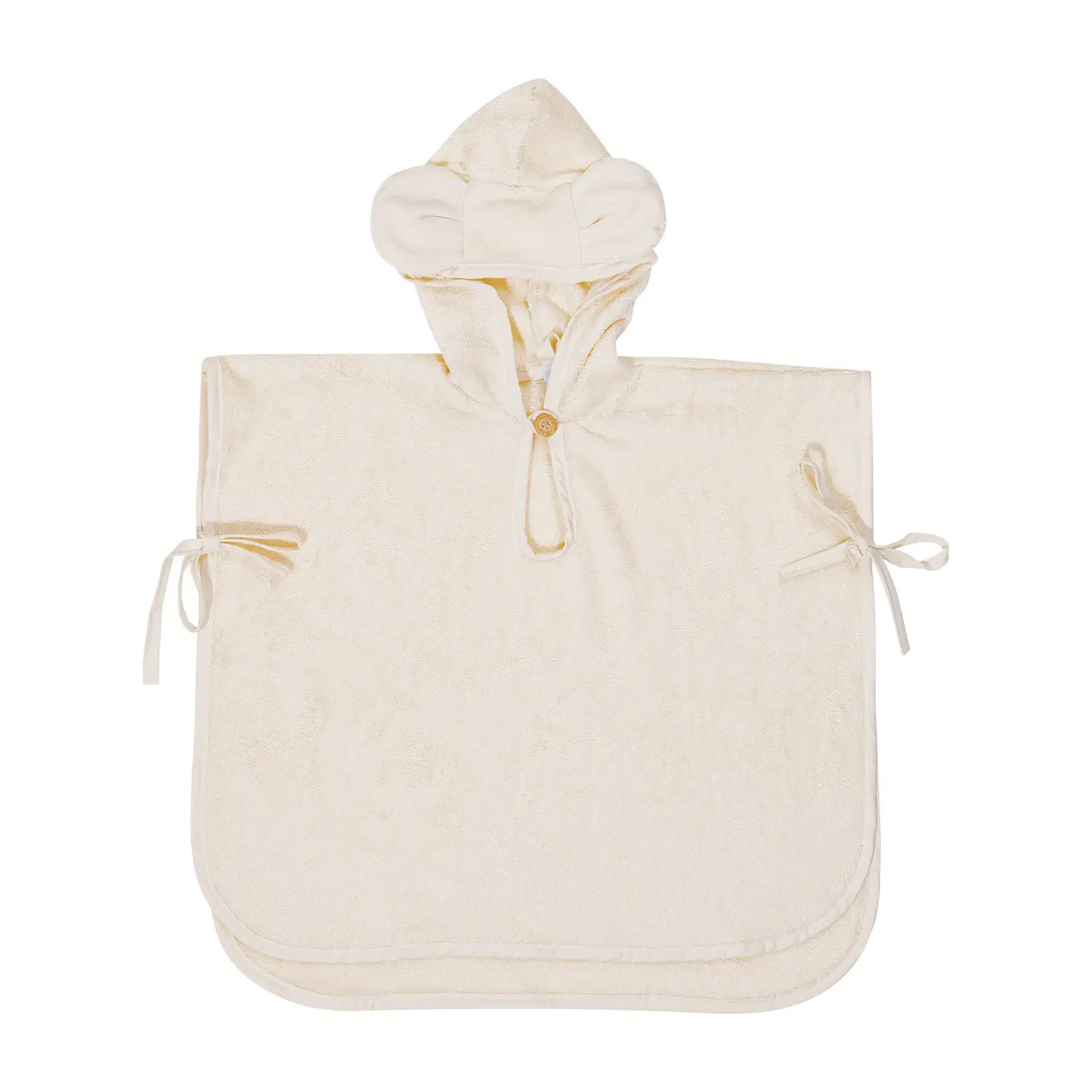 DiliBest Telo Bagno Poncho Bamboo 0-2a Panna - accappatoi