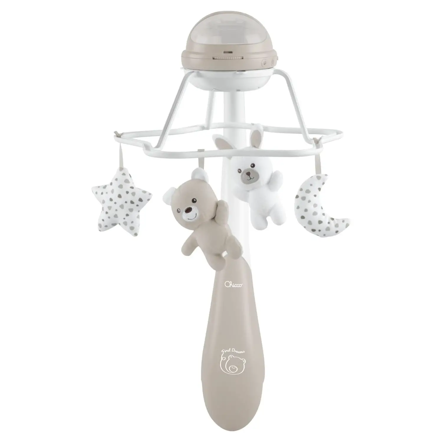 Chicco First Dreams Rainbow Cot Mobile Neutral – Giostrina Musicale Evolutiva 3-in-1 - giochi da viaggio