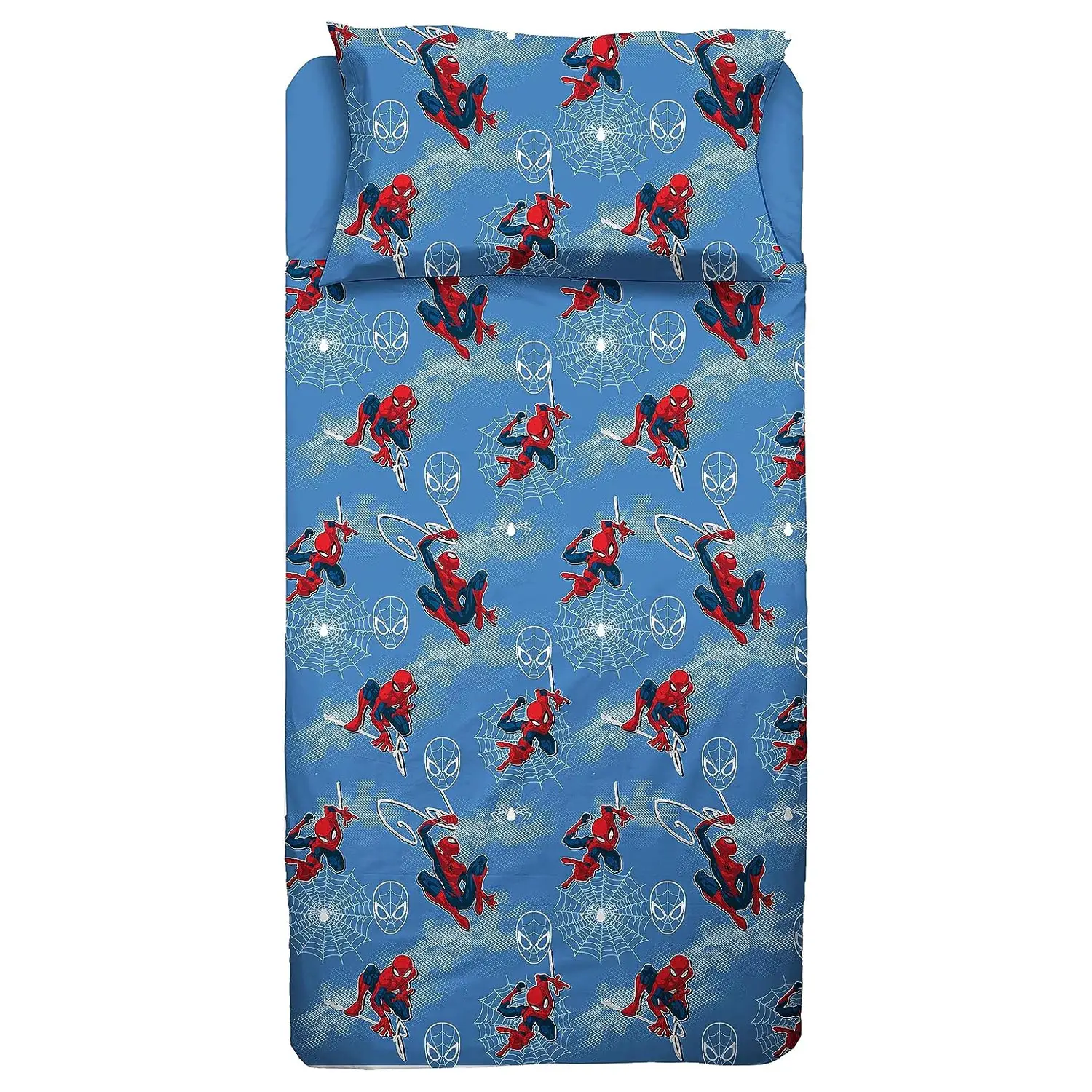 Completo 1 Piazza Spiderman Flanella - regalo e gadget valigeria