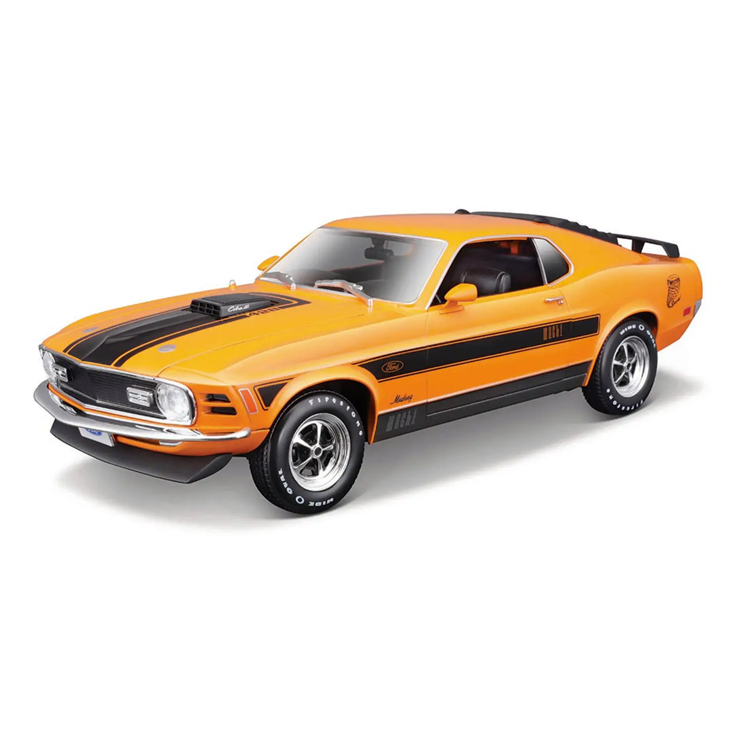 Auto 1:18 1970 Ford Mustang Mach 1 Orange - diecast
