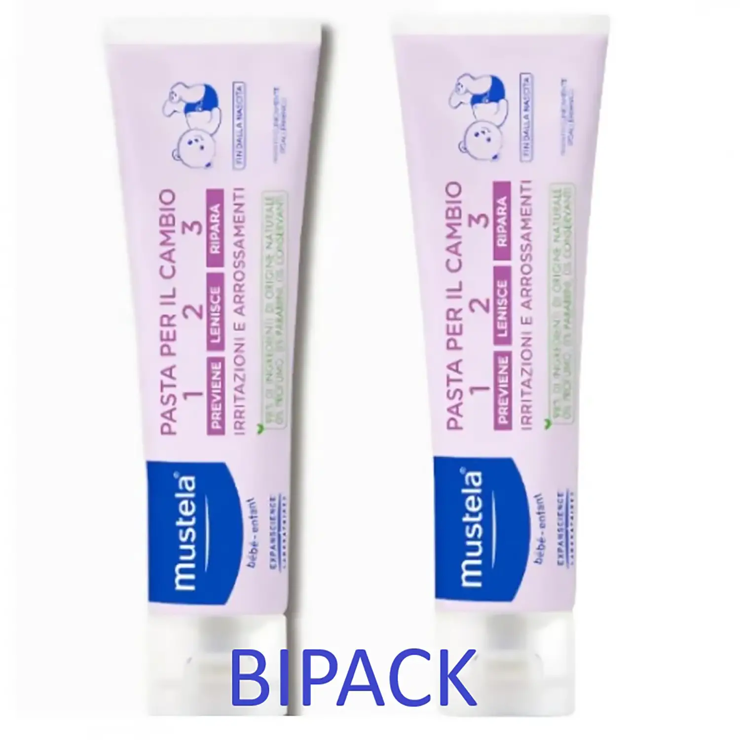 Mustela Pasta per il Cambio Bipack – 2 Confezioni da 150 ml - cosmesi e igiene