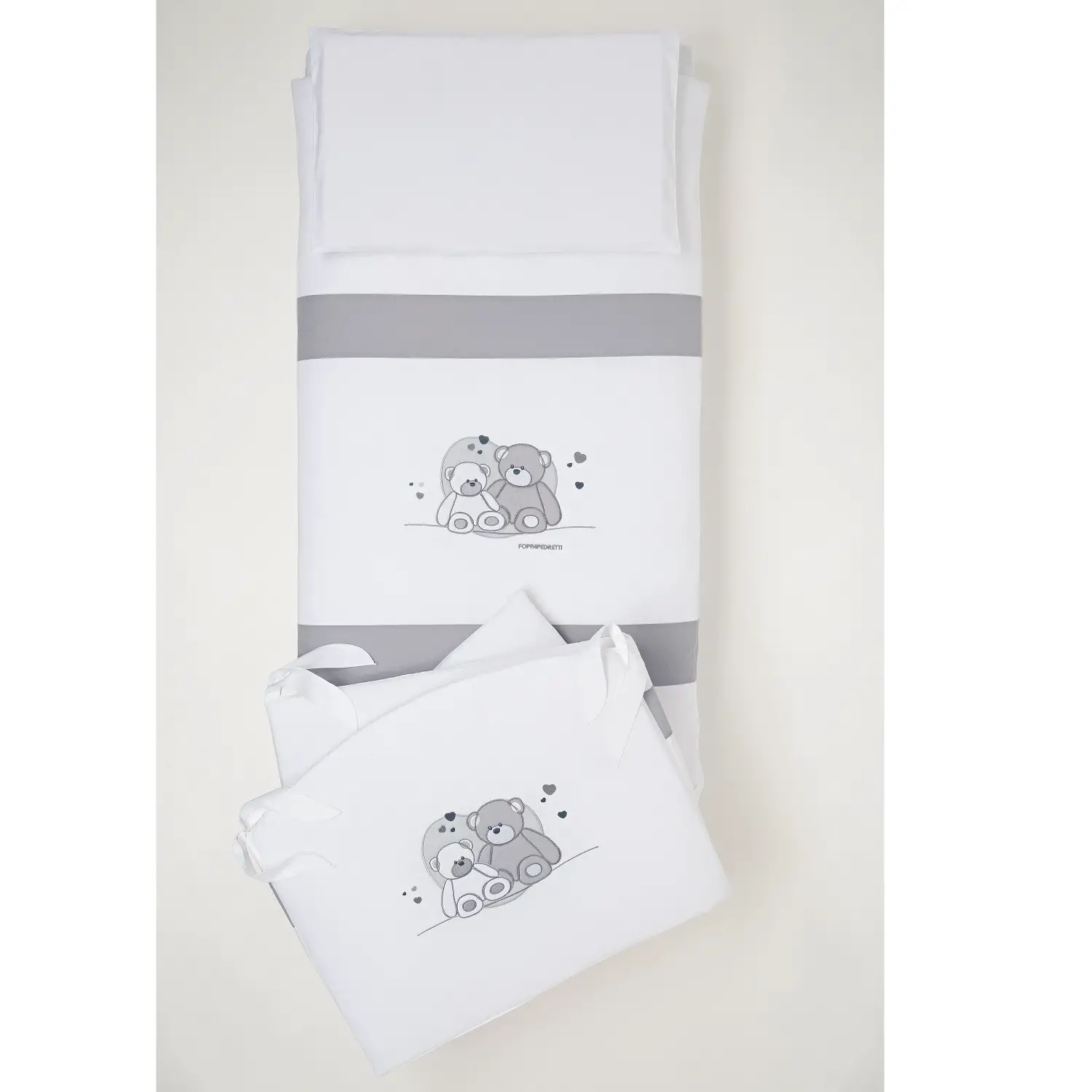 Completo Piumone Lettino Mascotte 3 Pezzi Sfilabile – Coordinato Tessile - Zona cambio e bagno