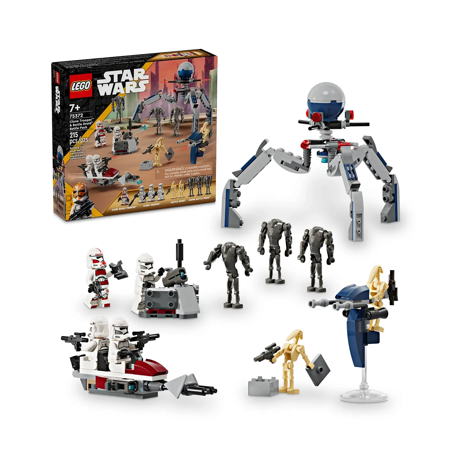 Lego Star Wars - Battle PACK Clone Trooper e Battle Droid 75372 - lego