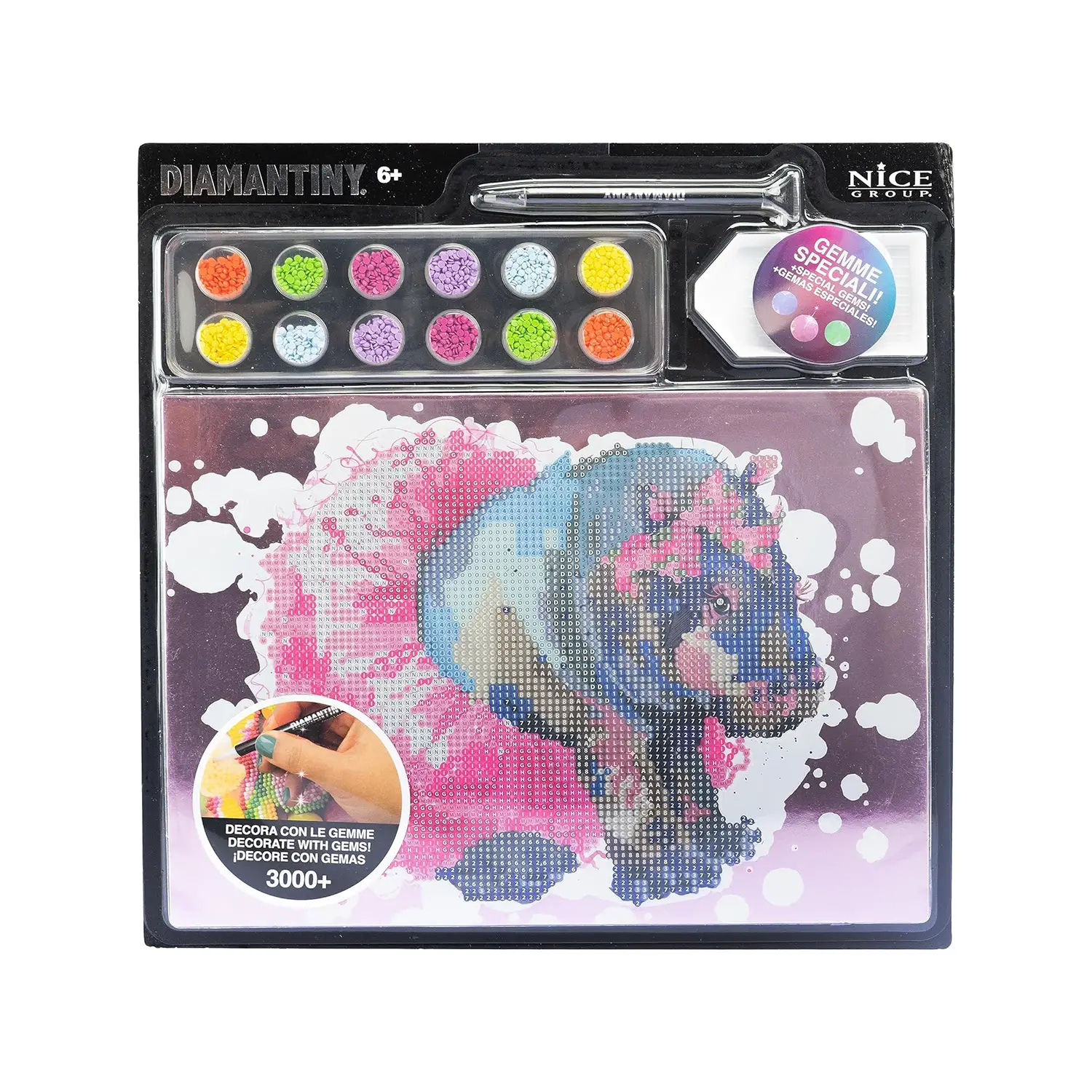 Diamantiny Level Up Watercolors Hippo - regalo e gadget valigeria