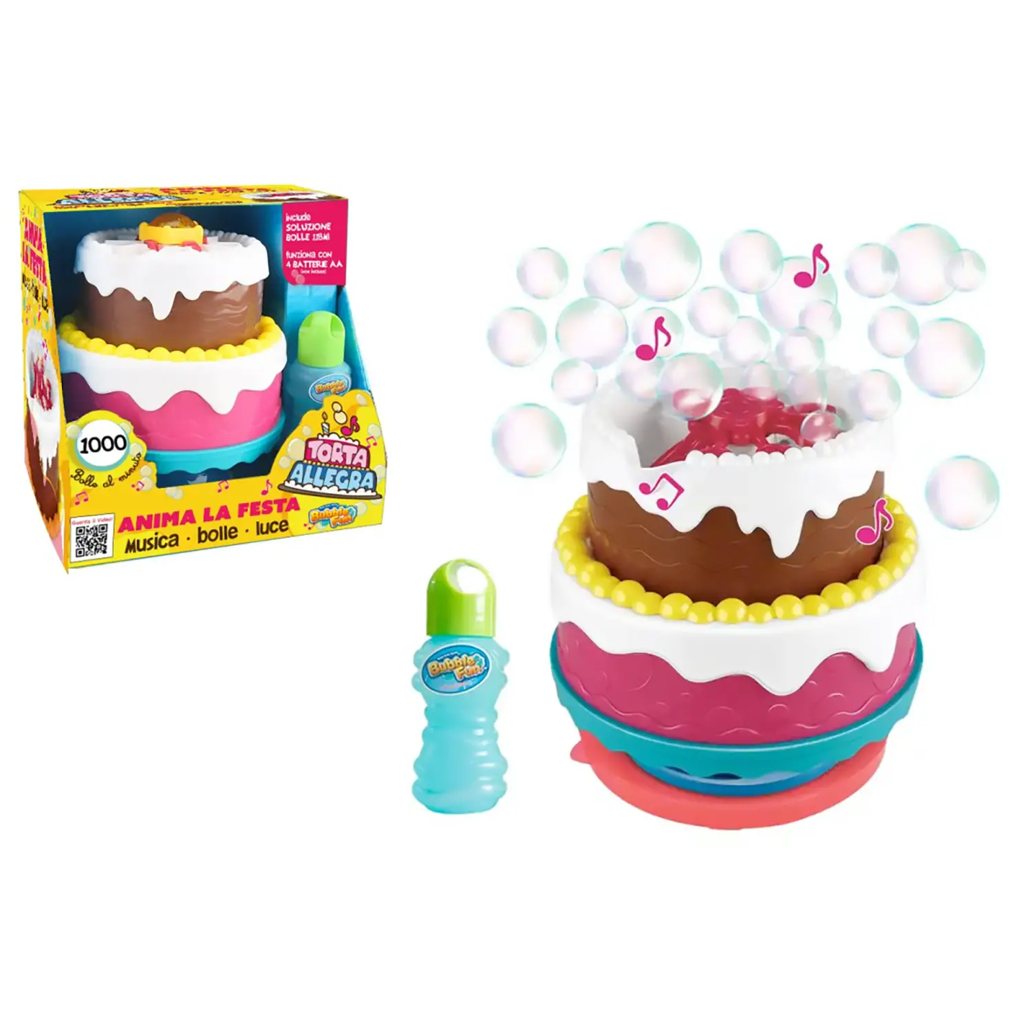 Torta Allegra Spara Bolle Luci E Musica - Giochi acqua e sabbia