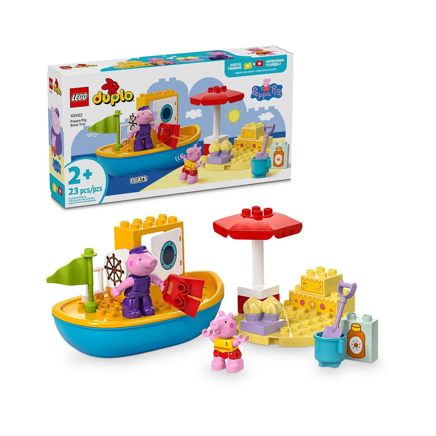 Lego Duplo - Viaggio in Barca di Peppa Pig 10432 - Costruzioni in plastica