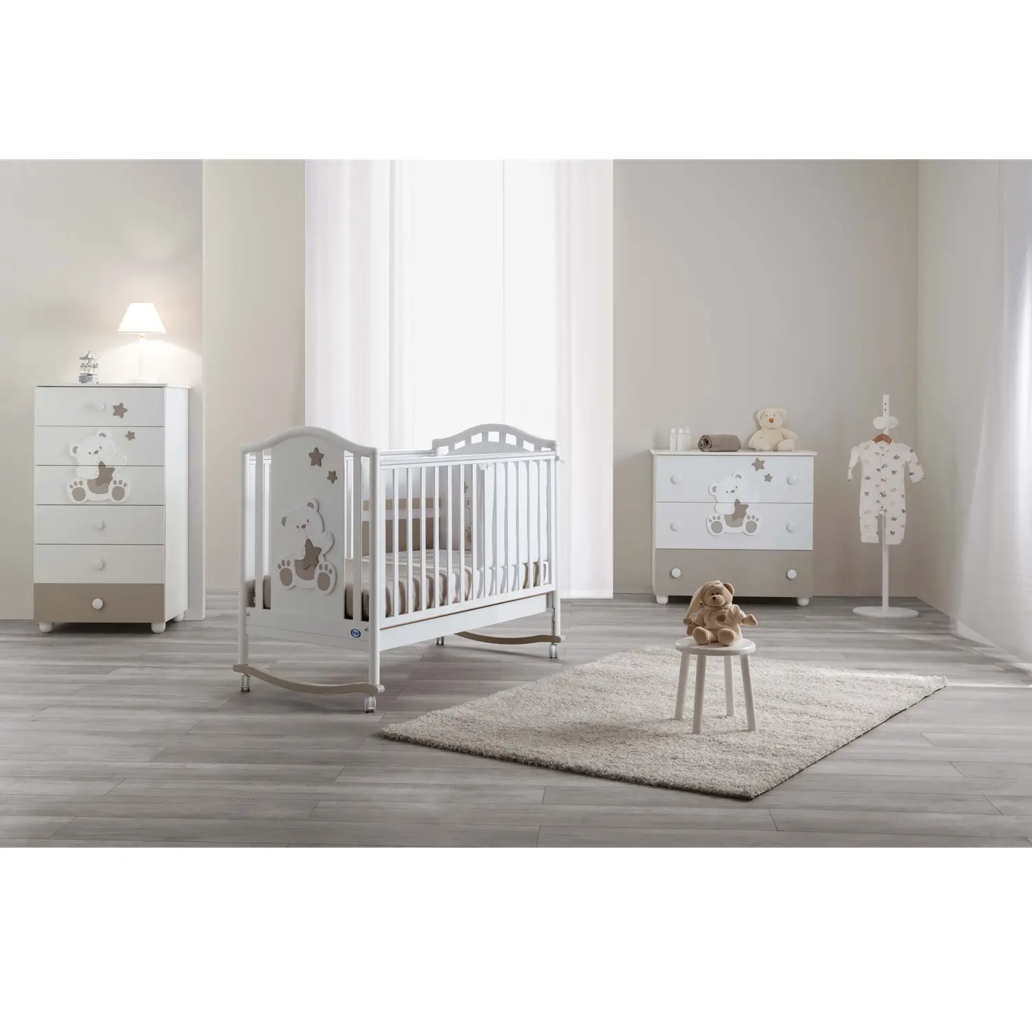 Comò Orsone Bianco Tortora – Pali - collezioni