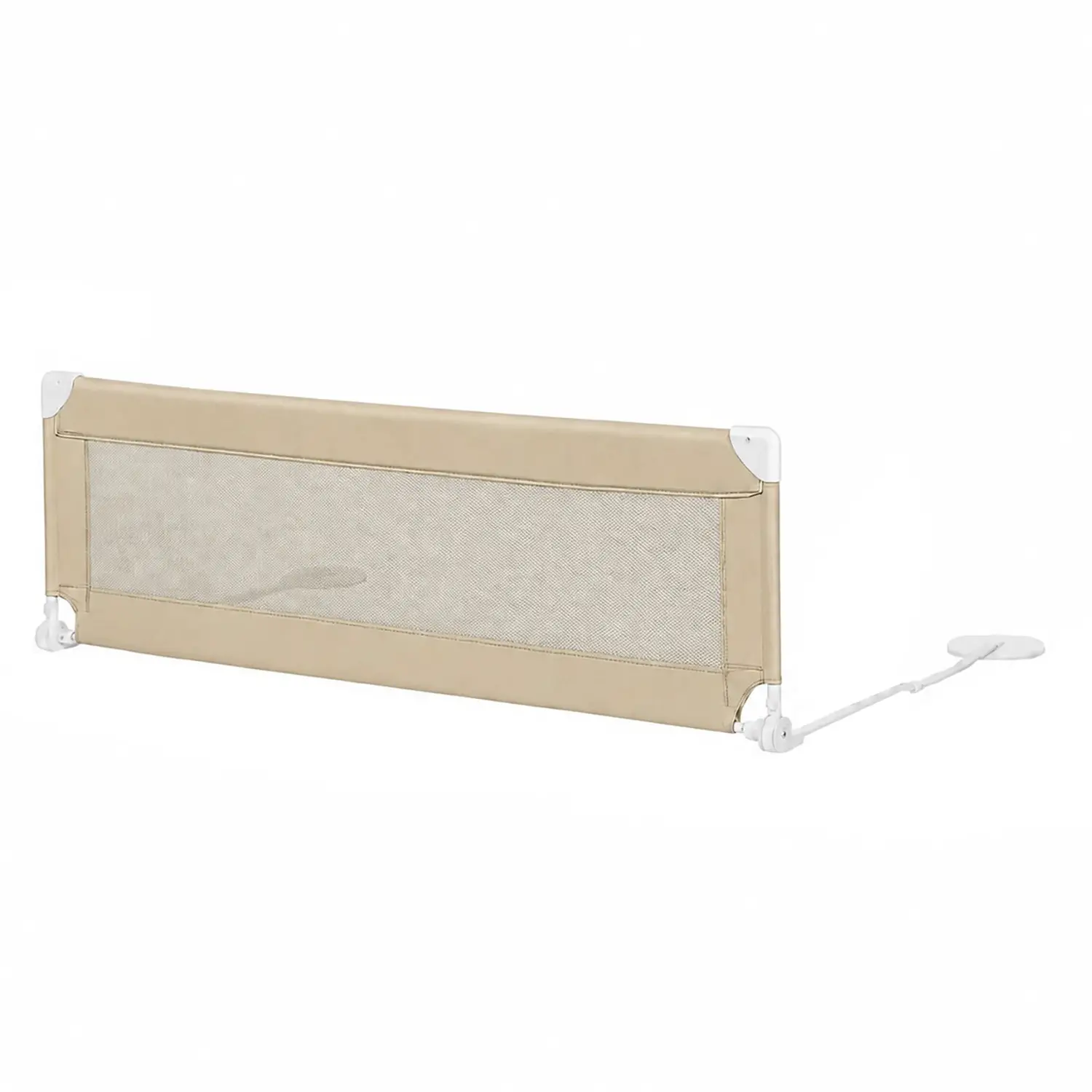 Barriera Sponda da Letto Pieghevole con Borsa di Trasporto, Sabbia 150 cm - barriere letto
