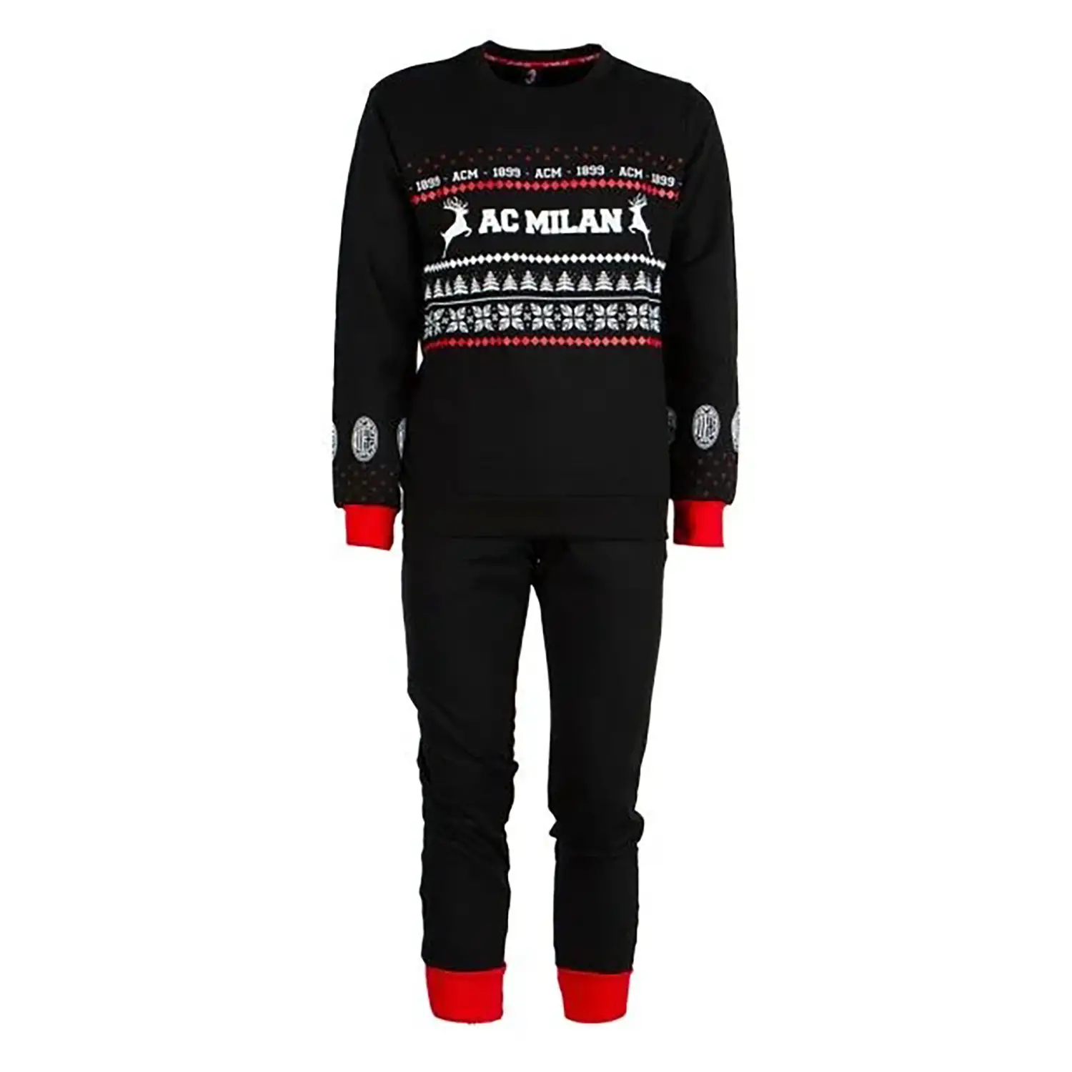 Pigiama Tuta In Felpa Natale Milan M - regalo e gadget valigeria