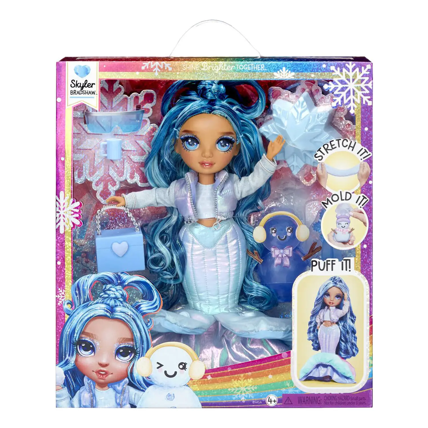 Rainbow High Winter Wonderland Doll- Skyler Blue - collezionabili bambina