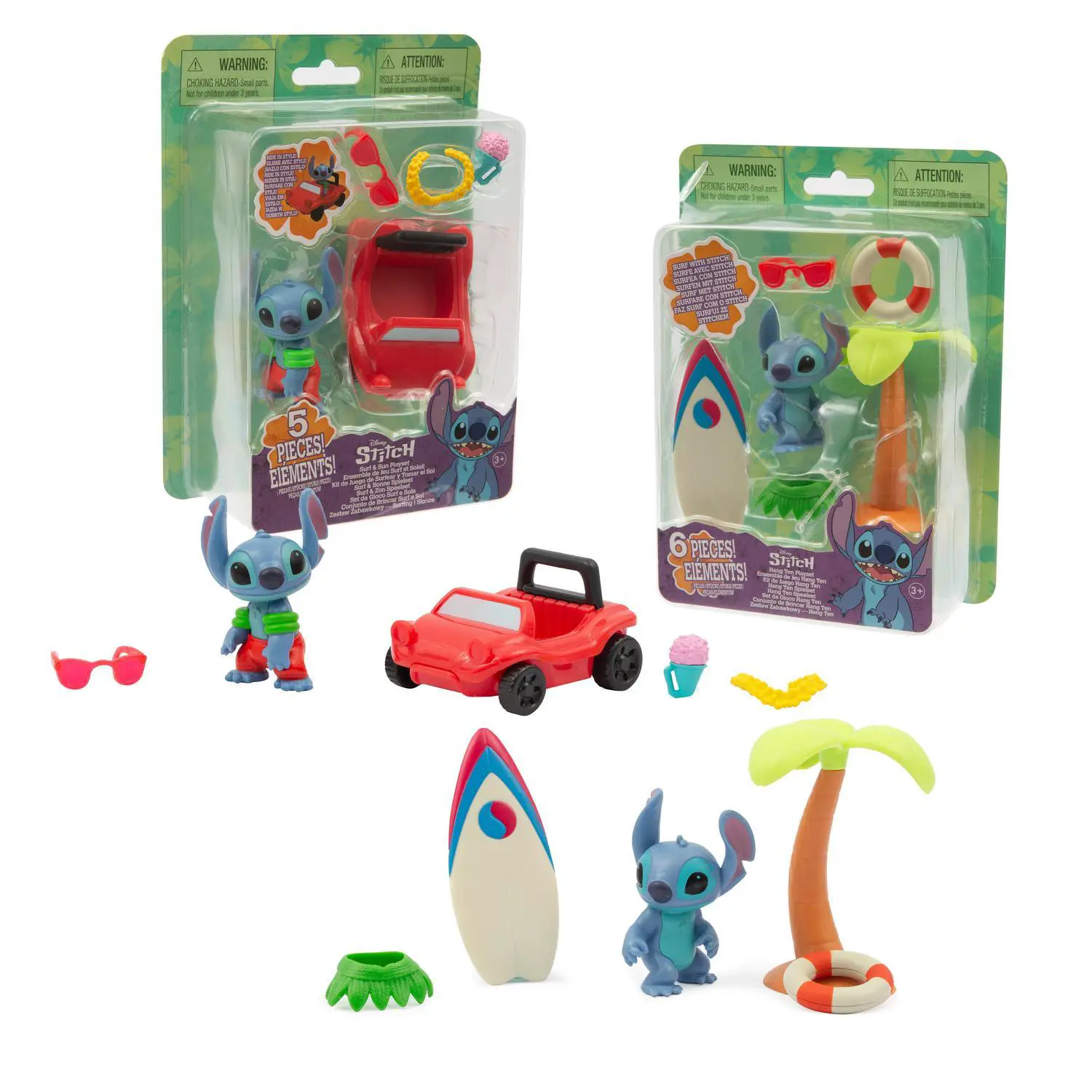 Playset Stitch Surf o Auto con Accessori - action figures ed accessori