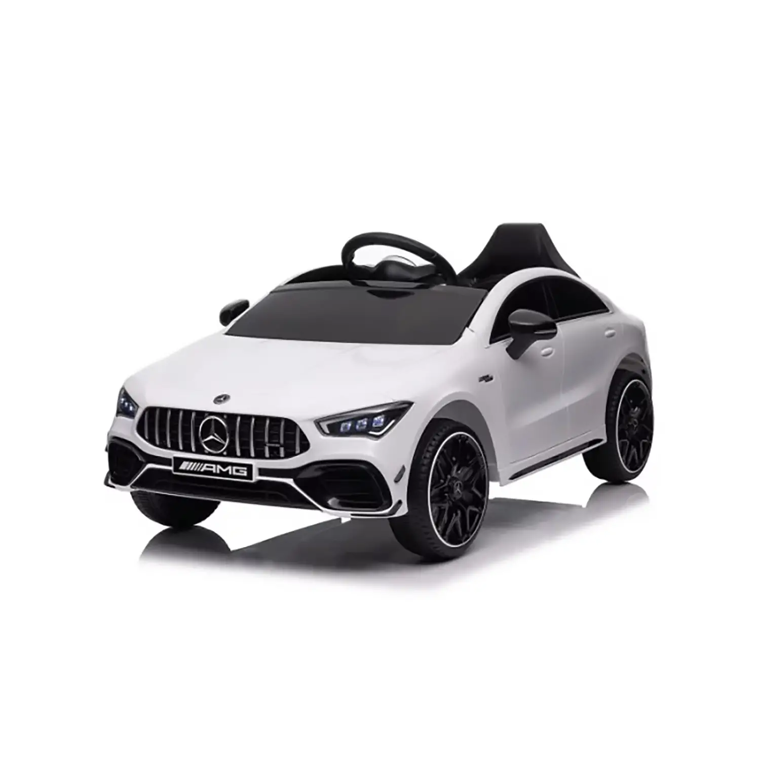 Auto Elettrica Per Bambini Mercedes CLA45 Bianca - moto