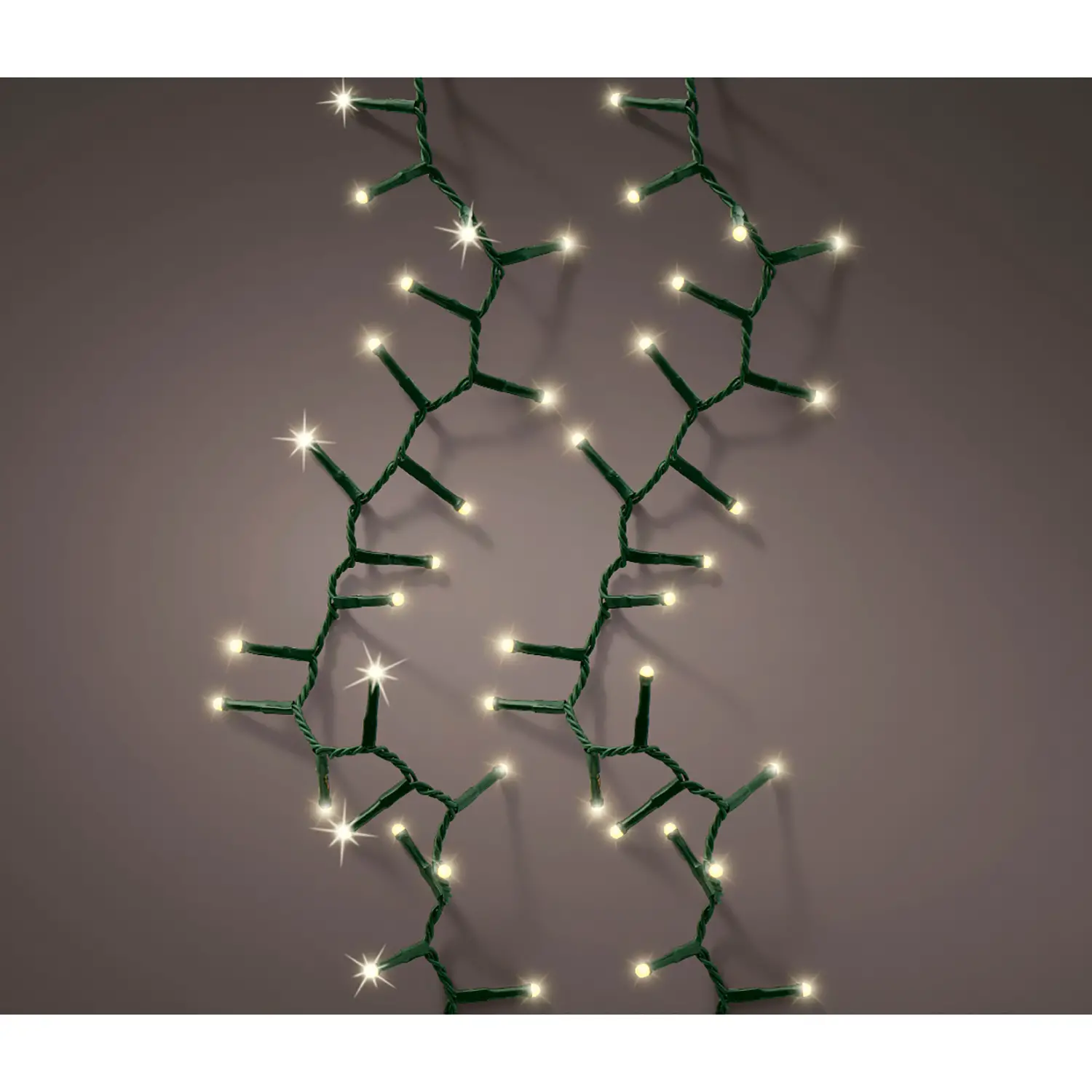 Luci di Natale Lumineo Soft Glow - 500 Led Bianco Caldo - Filo Verde da 11 metri - luci