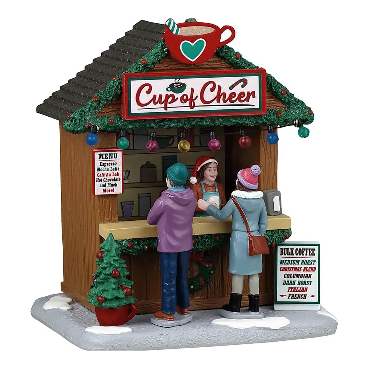 Lemax Cup Of Cheer 43712 – Chiosco del Caffè Natalizio Caddington Village - scene e villaggi