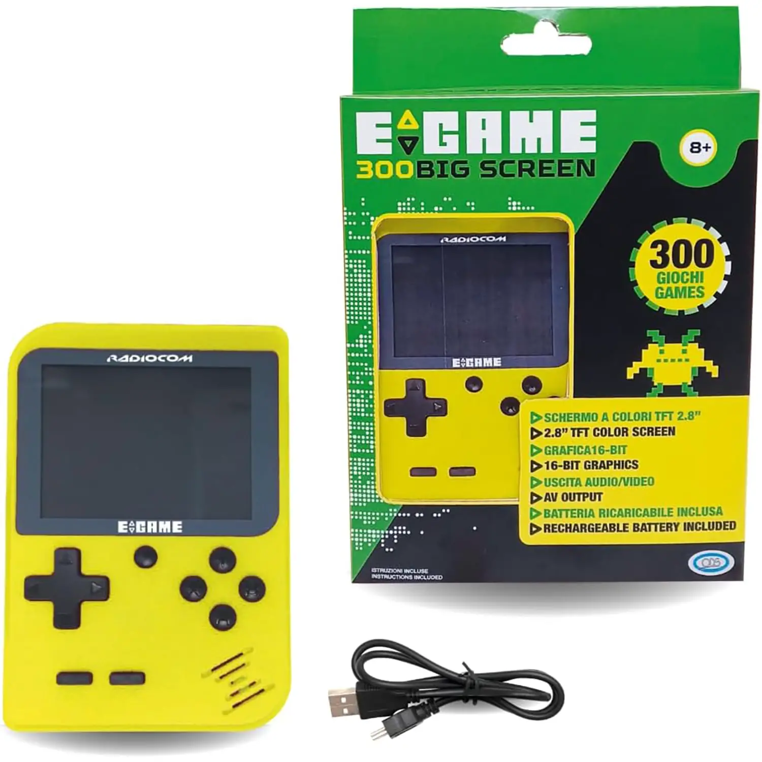 Radiocom - Egame 300 Big Screen Console di Gioco Portatile - giochi elettronici