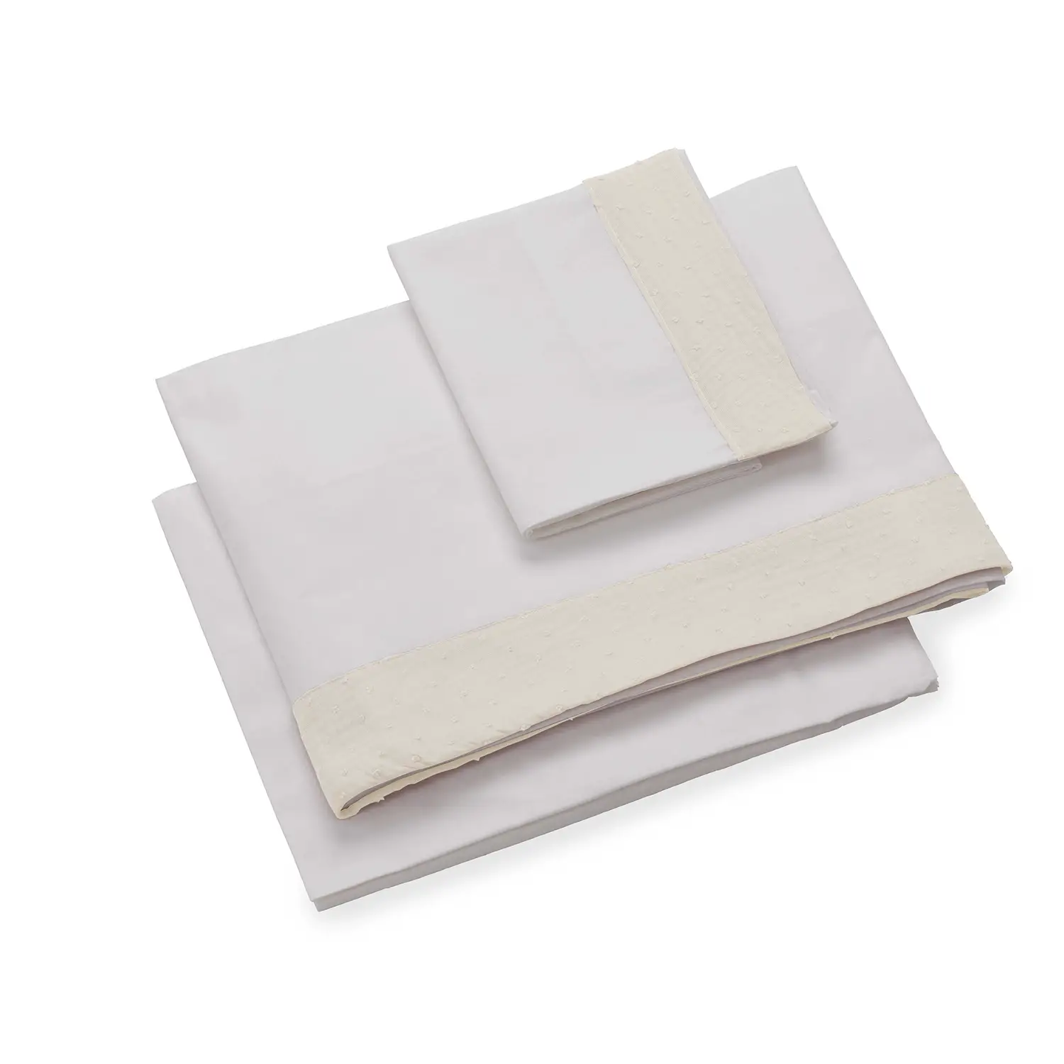 Infinito Set Lenzuola Lettino 3 Pezzi Plumetì Burro Italbaby - lenzuolini