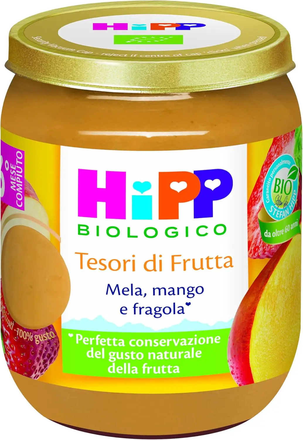 Omogeneizzato Tesori di Frutta Mela Fragola e Mango 160 Gr - omogeneizzati