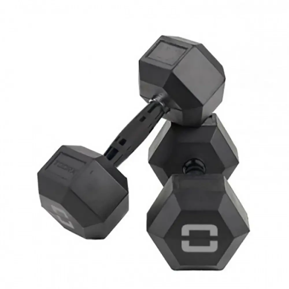 Manubrio Esagonale Gommato Con Antiscivolo 20Kg - addominali e barre trazioni