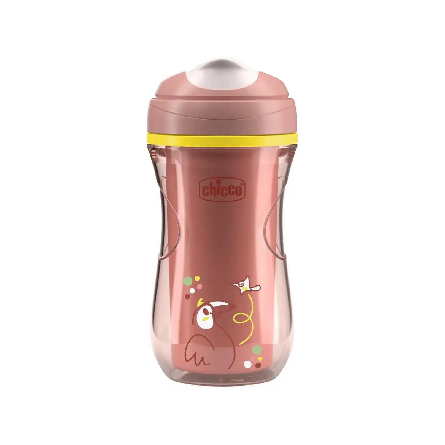 Chicco Active Cup 266ml - Tazza Termica Antigoccia Rosa - piatti e posate