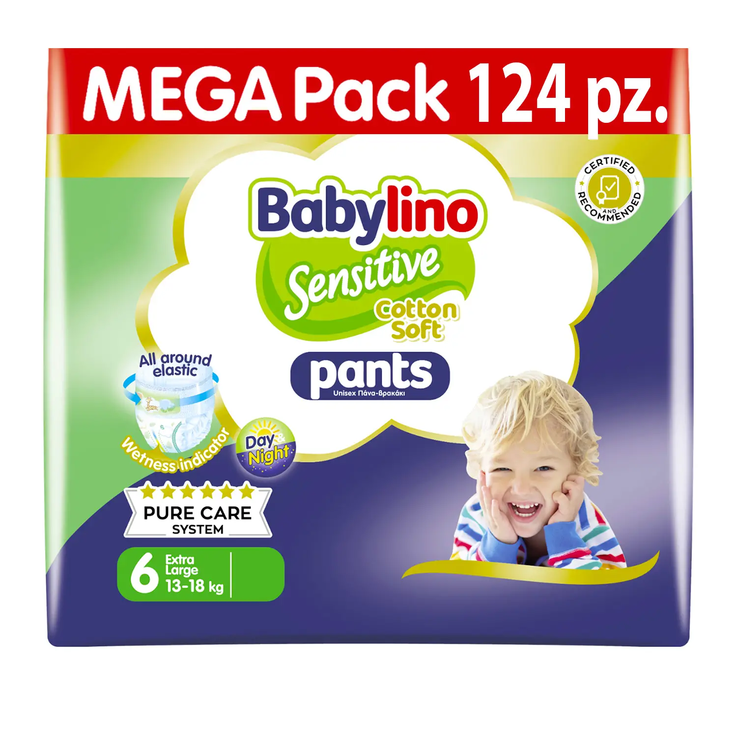 Babylino Economy Pannolini Mutandina Taglia 6 Extra Large - 13/18 Kg 31 Pezzi - pannolini e salviettine