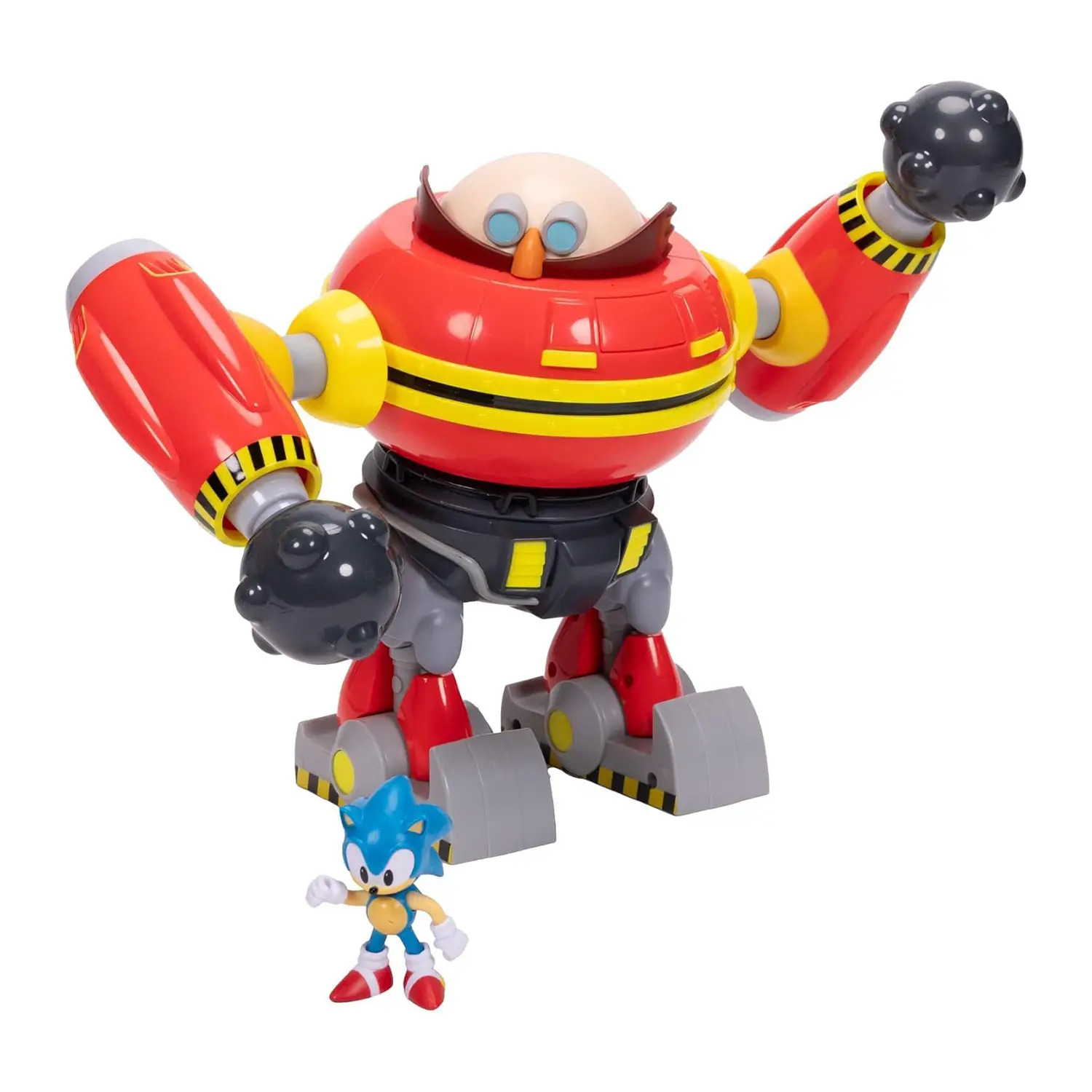 Sonic vs Robot Eggman Set Battaglia Gigante con Cannone – 23cm - action figures ed accessori