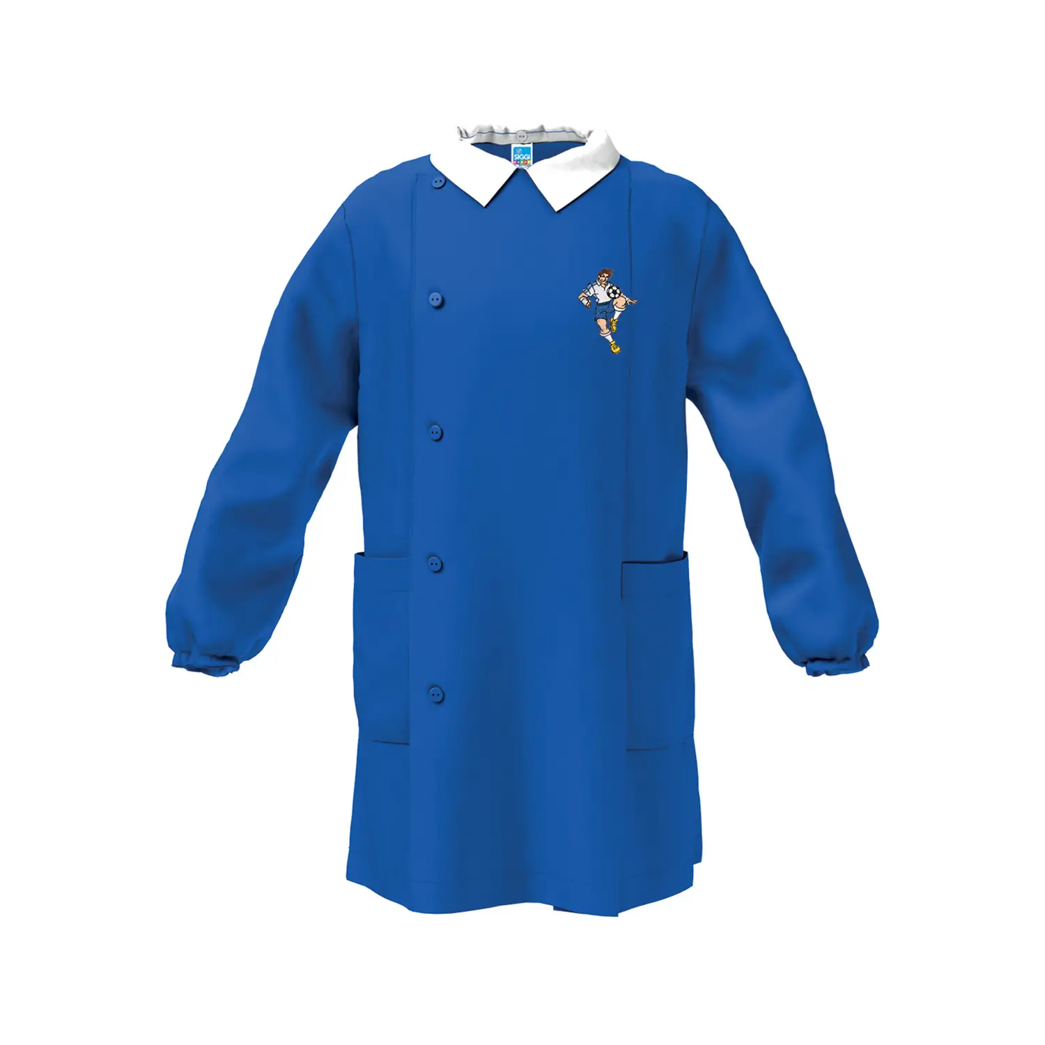 Grembiule Bambino Scuola Calciatore Blu 11 Anni - grembiuli scolastici