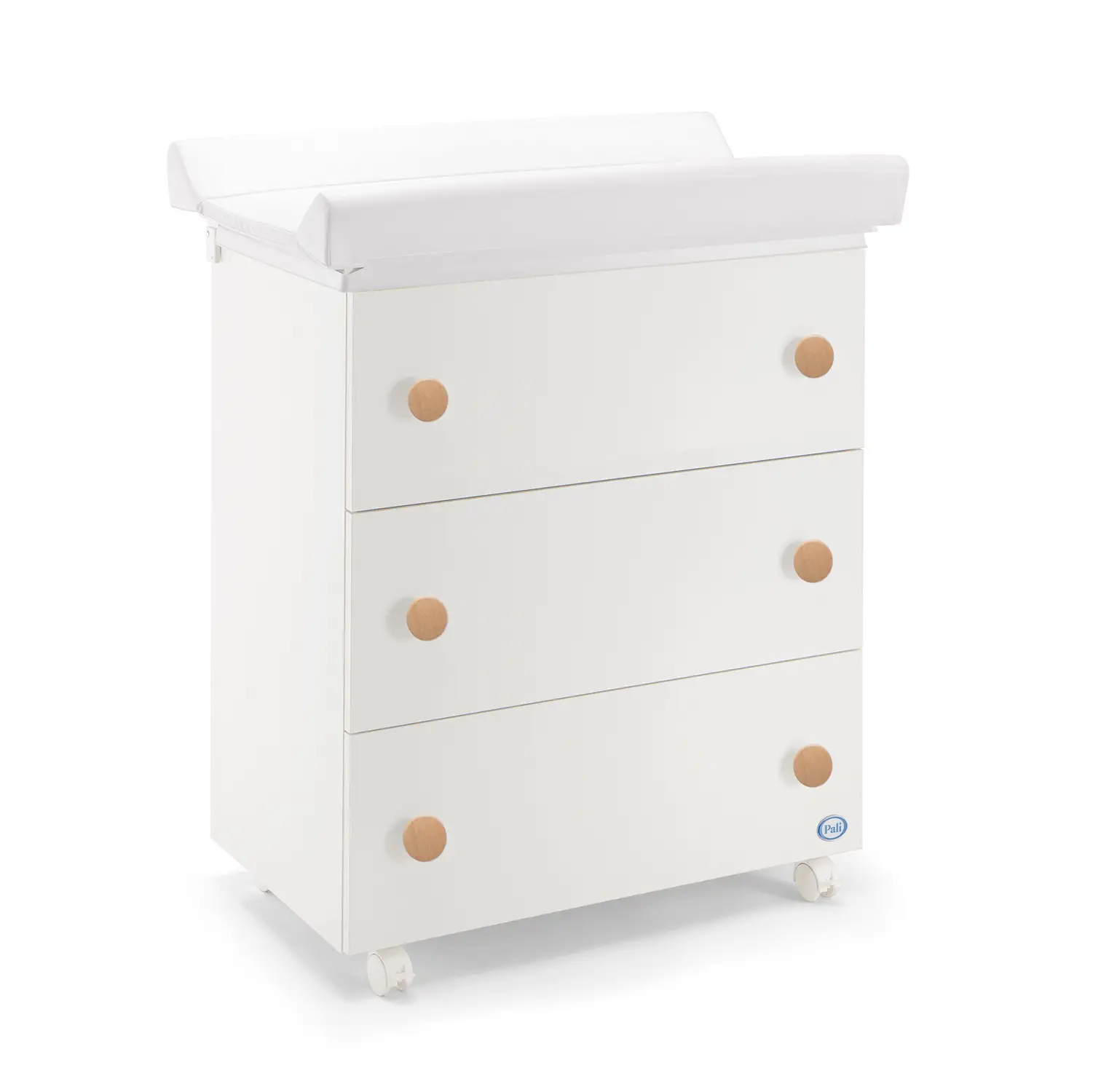 Bagnetto Fasciatoio Cassettiera Pali WIN Bianco/Naturale - Zona cambio e bagno