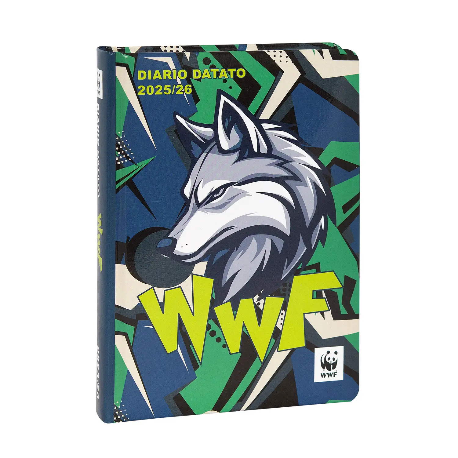 Diario Scuola WWF Illustrato Lupo 12 Mesi Datato - diari