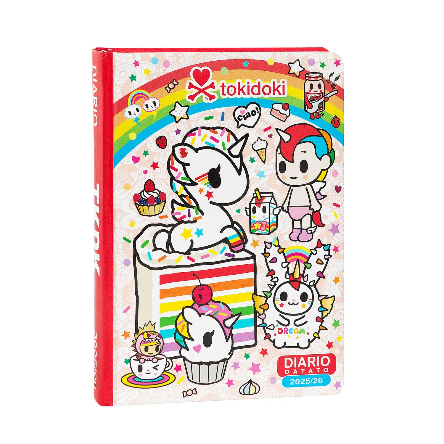 Tokidoki SuperDiario Scuola Standard Datato Rosso - diari