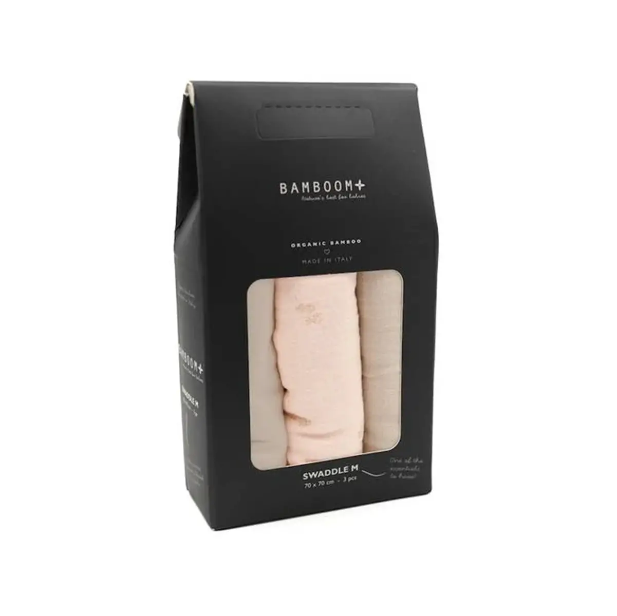 Bamboom Swaddle Muslin Multiuso 70x70cm 3pz Branches/Light Sand/Almond - lenzuolini