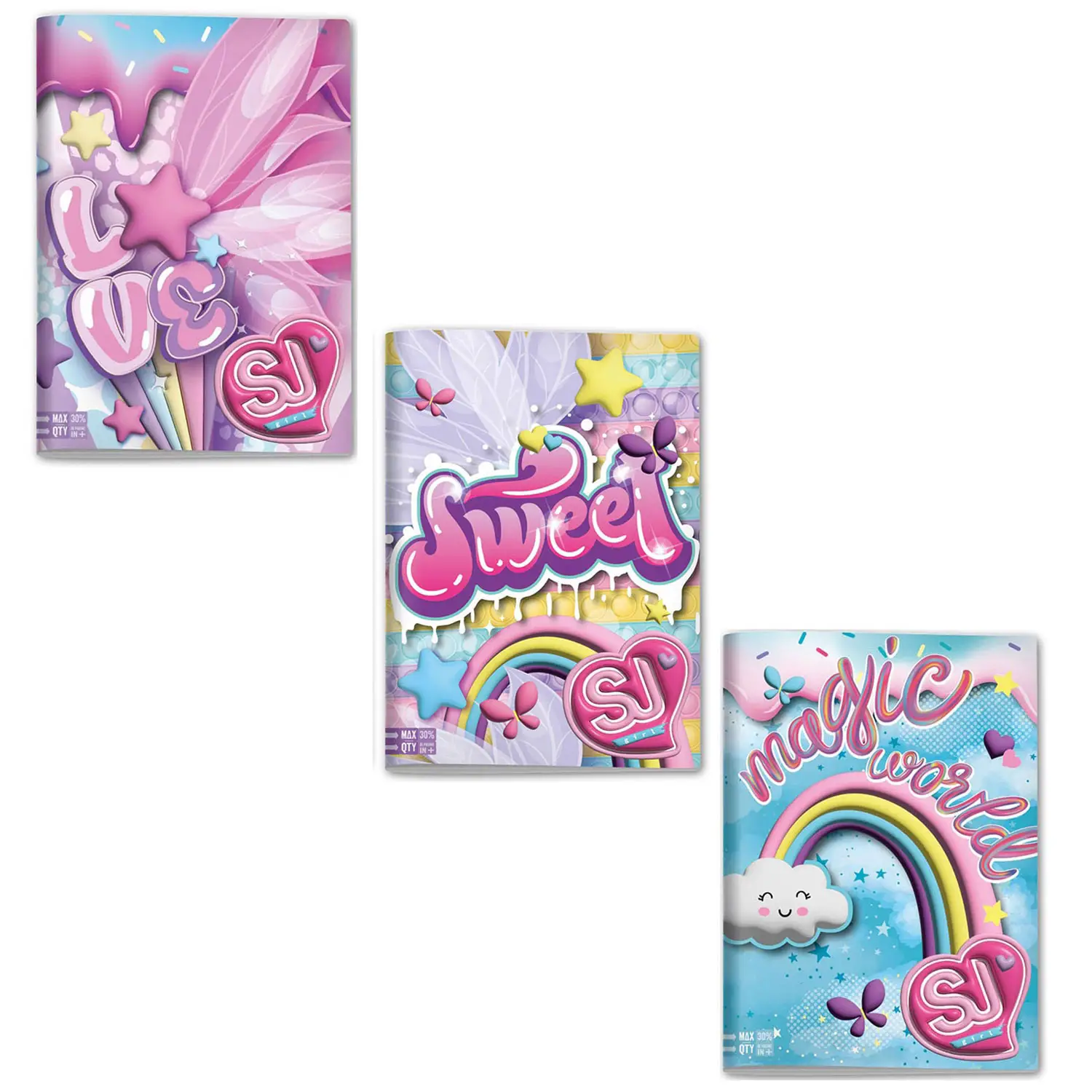 Sj Gang Wondrous Girl Quaderno A4 Maxi 96/100 Rigatura 5m - Cancelleria varia
