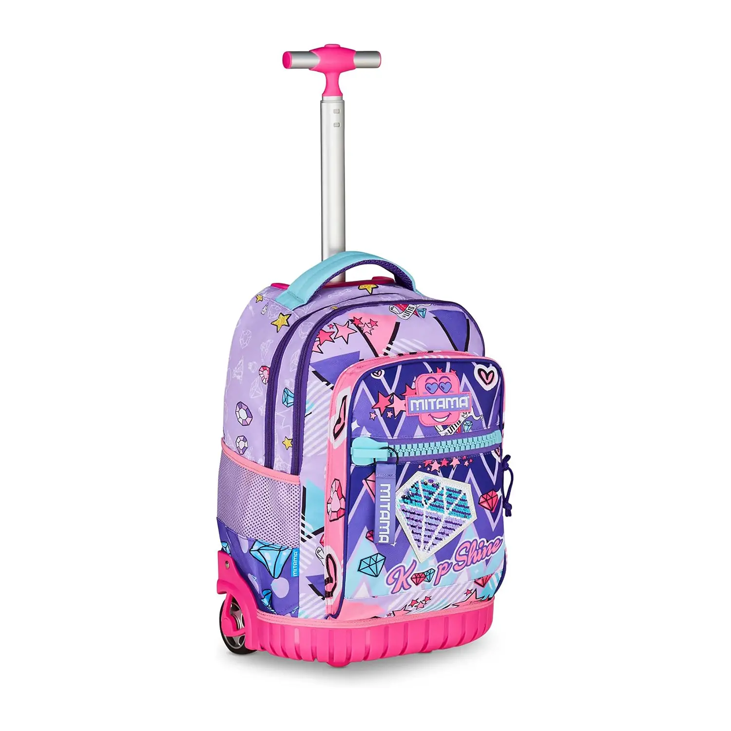 Mitama Double Diamond Zaino Scuola Trolley Run Extra 33L - zaini trolley