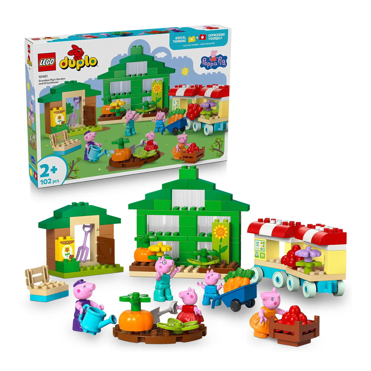 Lego Duplo Peppa Pig Il Giardino e La Serra di Nonno Pig 10461 - Costruzioni in plastica