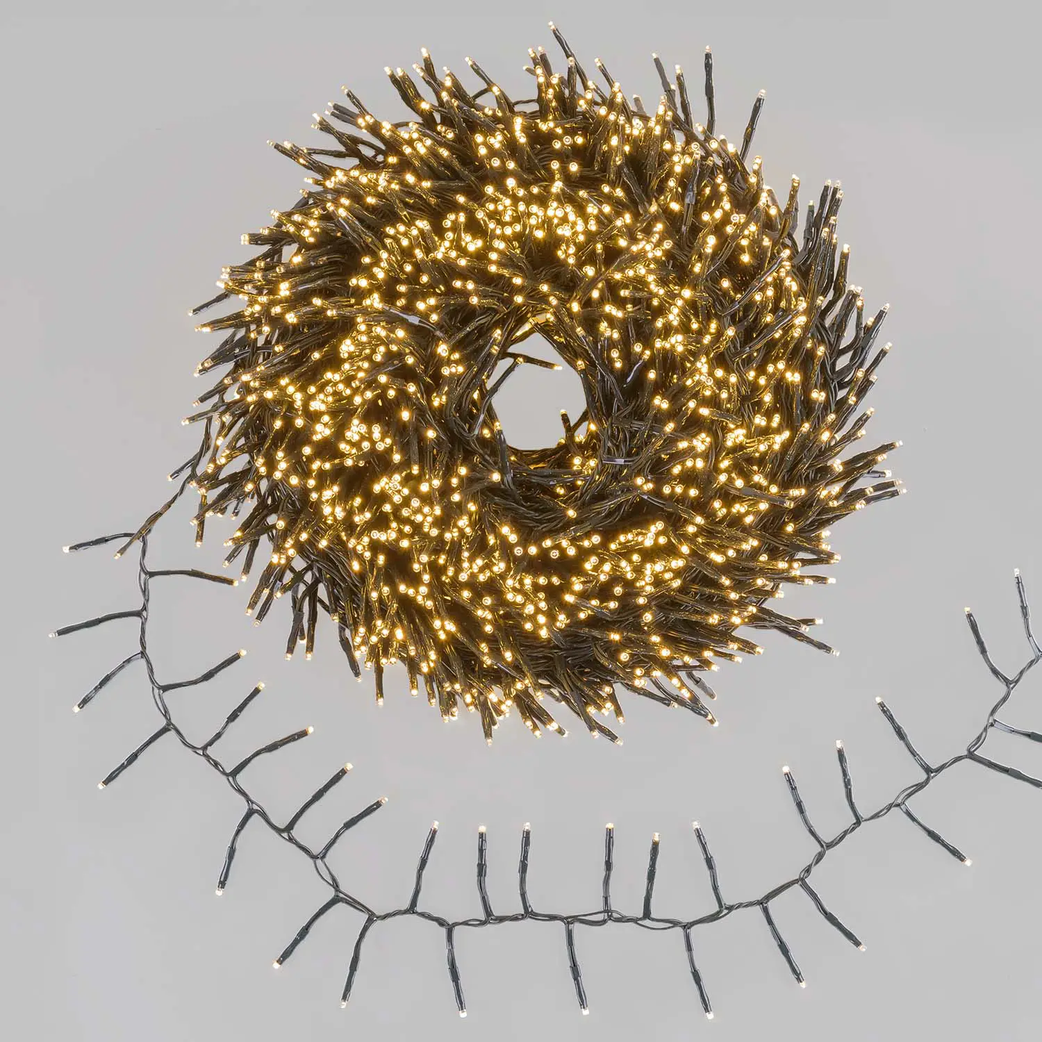 MiniCluster Plus 1500 LED 30m Bianco Caldo con Timer – Interno/Esterno - luci