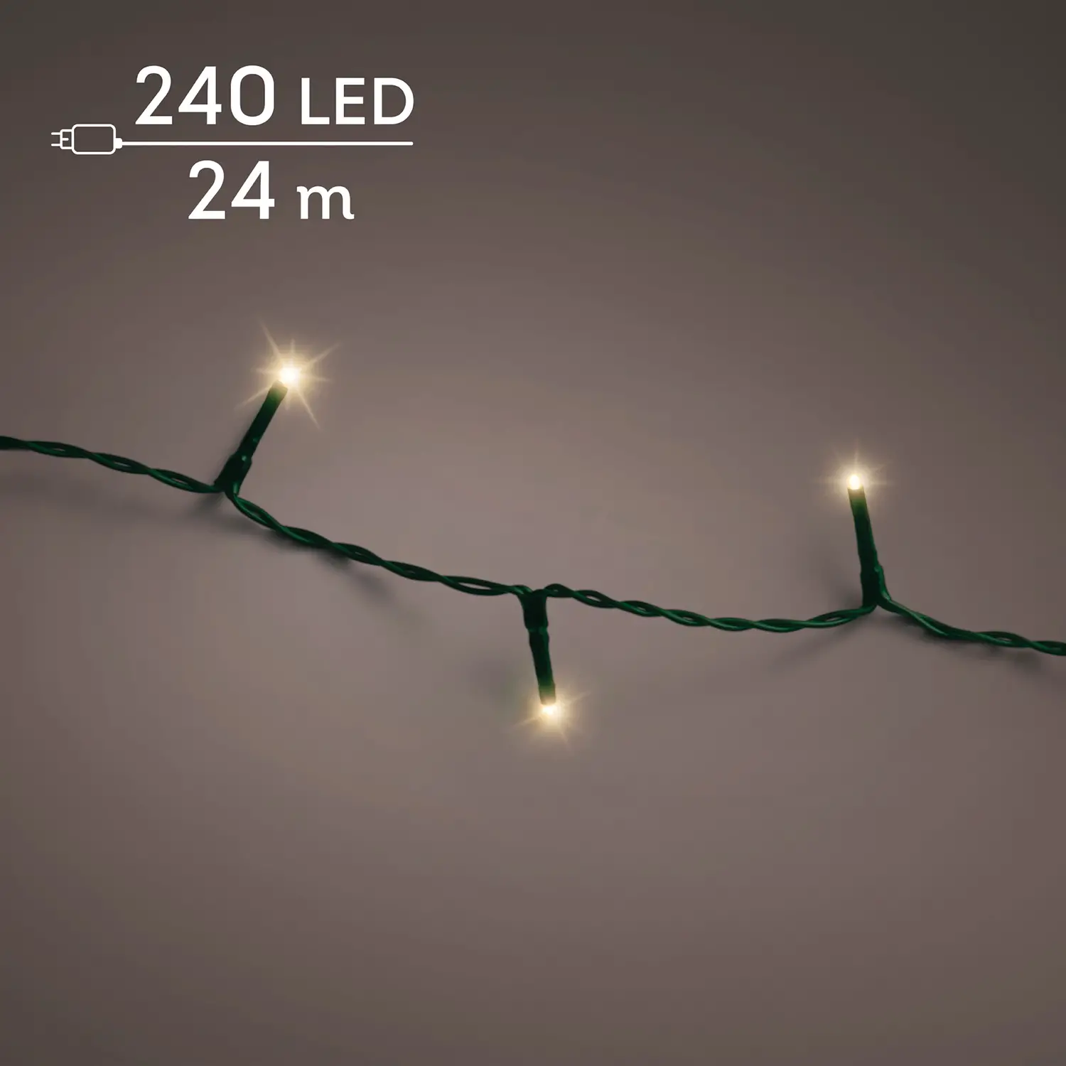Lumineo Sparkle Lights 240 LED 24 m Soft Gold - luci