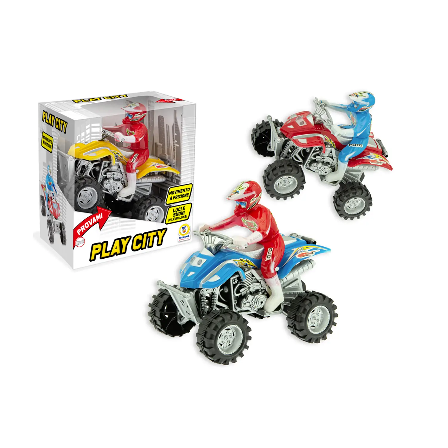 Play City - Quad A Frizione Luci E Suoni Assortiti - modellini