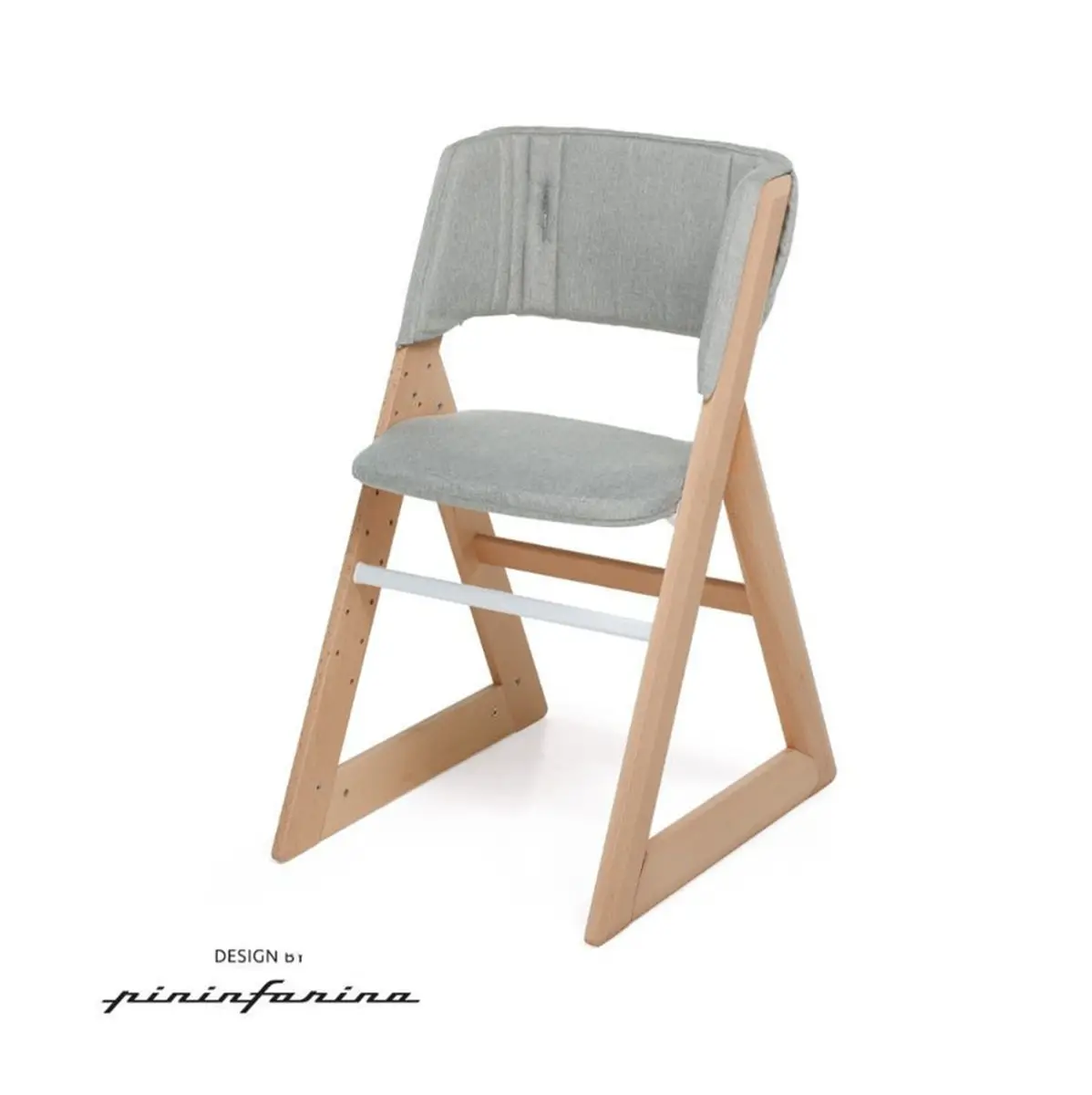 Sedia Evolutiva Stile Foppapedretti Naturale-Grey Melange - seggioloni
