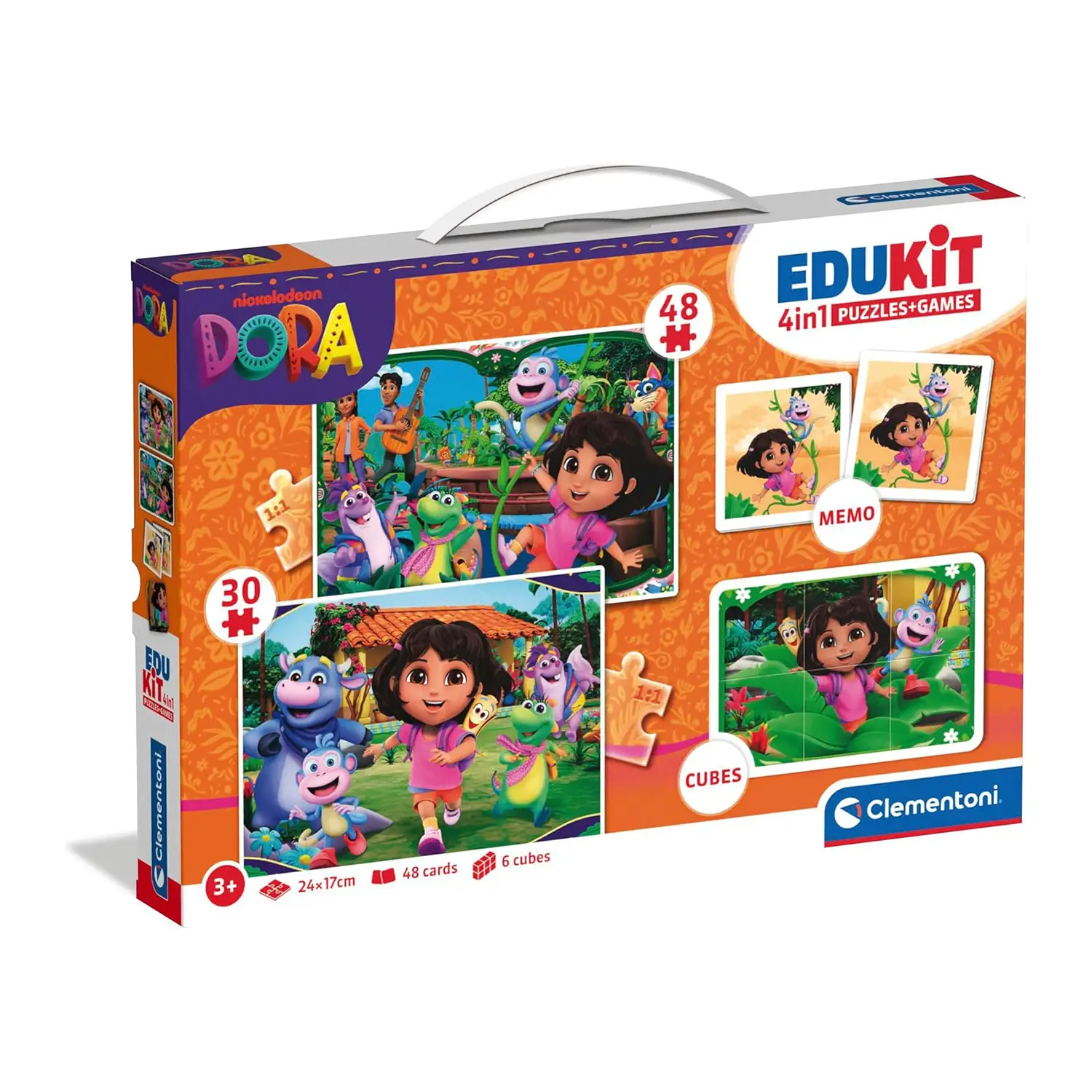 Edukit 4in1 Dora The Explorer - Puzzle in cartone