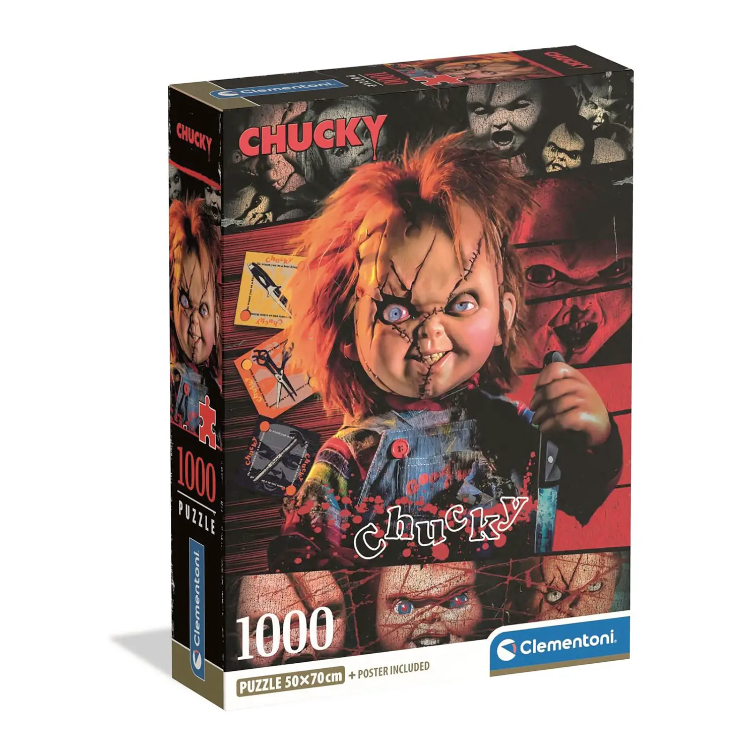 Puzzle 1000 Pezzi Chucky La Bambola Assassina - Film Horror - Puzzle in cartone