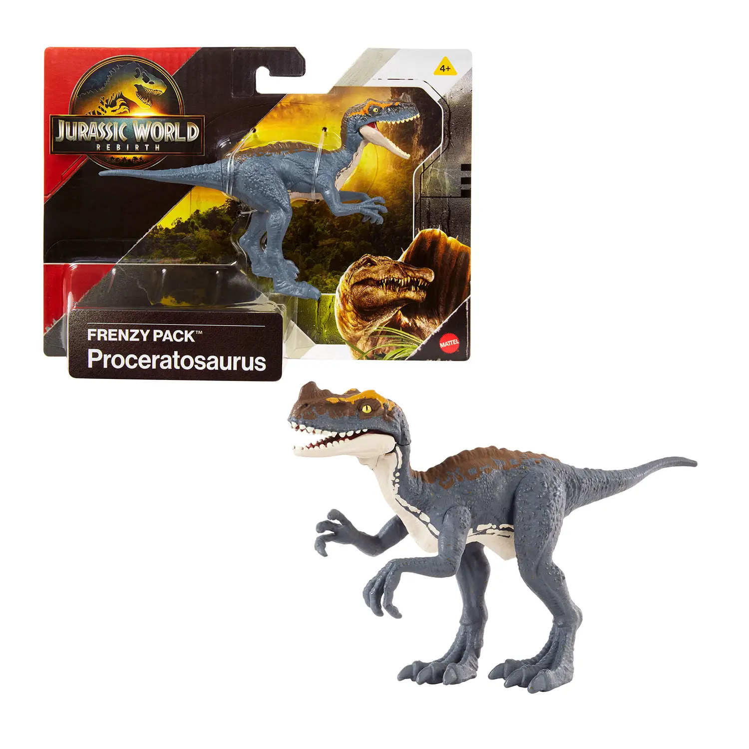 Jurassic World Rebirth Proceratosaurus Frenzy Pack 15 cm - action figures ed accessori