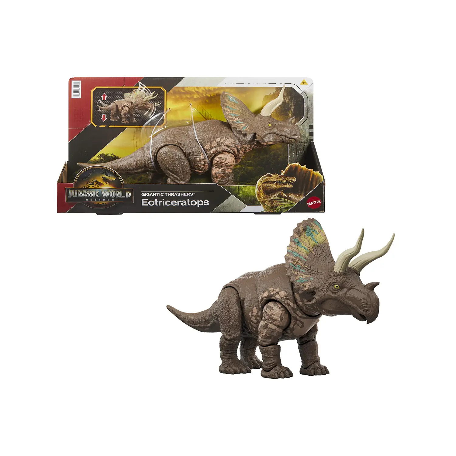 Jurassic World Rebirth Predatori Giganti Eotriceratopo - action figures ed accessori