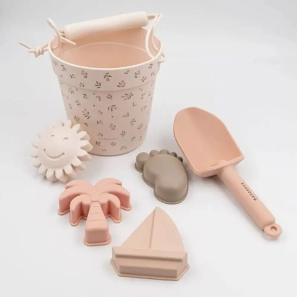 Bamboom Set Spiaggia Morbido Secchiello Con Accesori Tulips - estivo mare