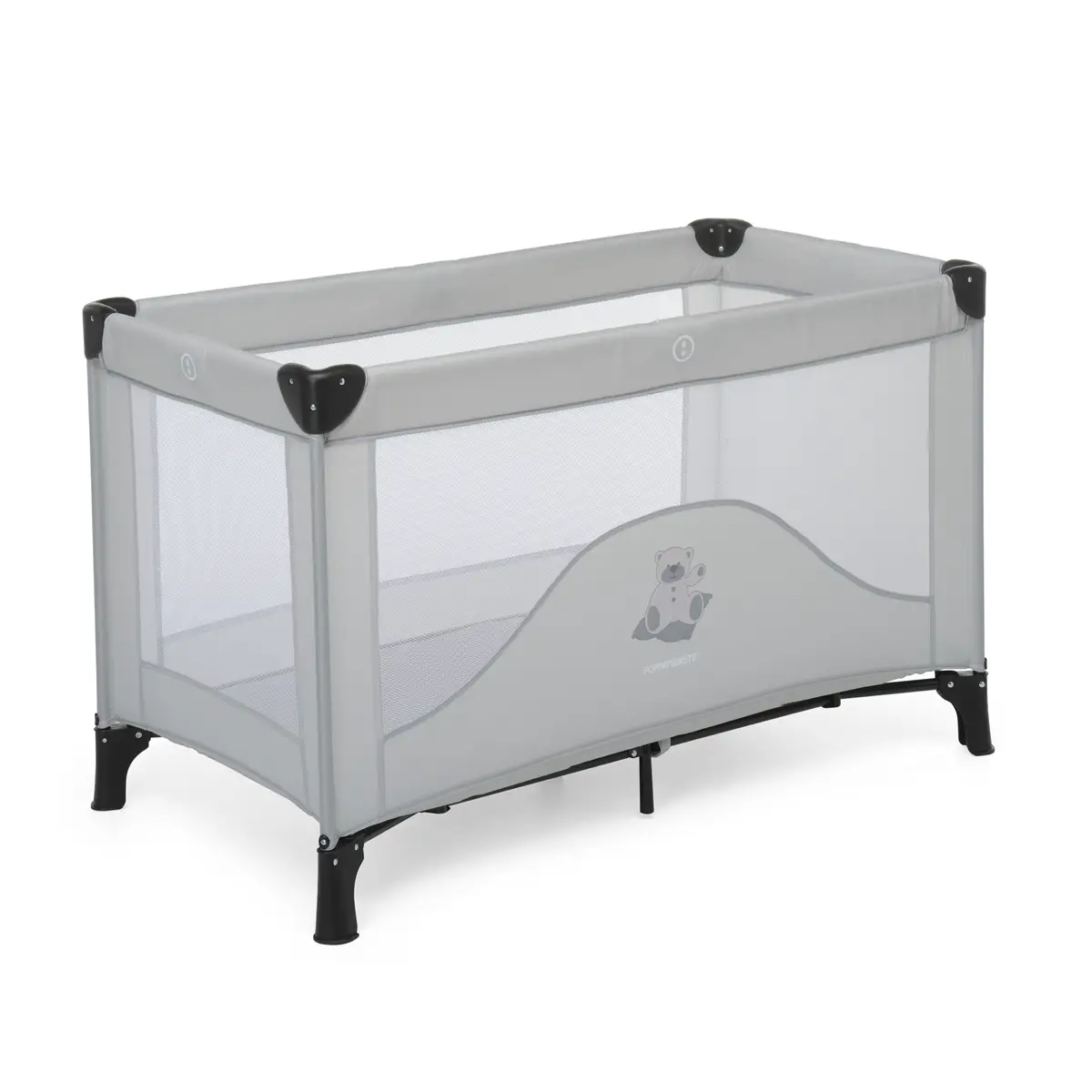 Lettino Campeggio Teddy Tour Grigio Foppapedretti – Lettino da Viaggio Pieghevole - lettini da viaggio