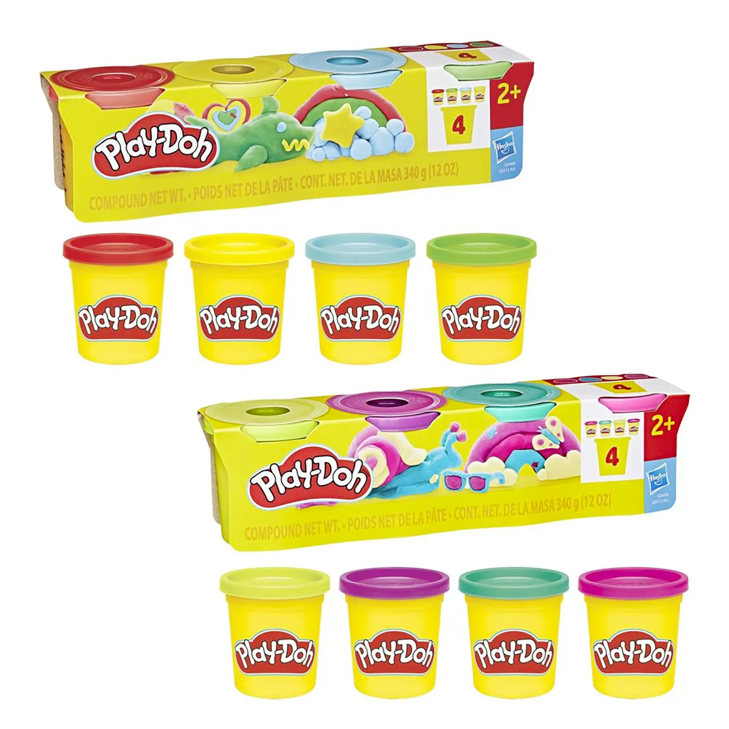 Playdoh Pasta Da Modellare 4 Vasetti Da 85gr - creatività